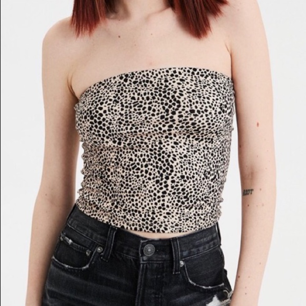 American eagle leopard tube top